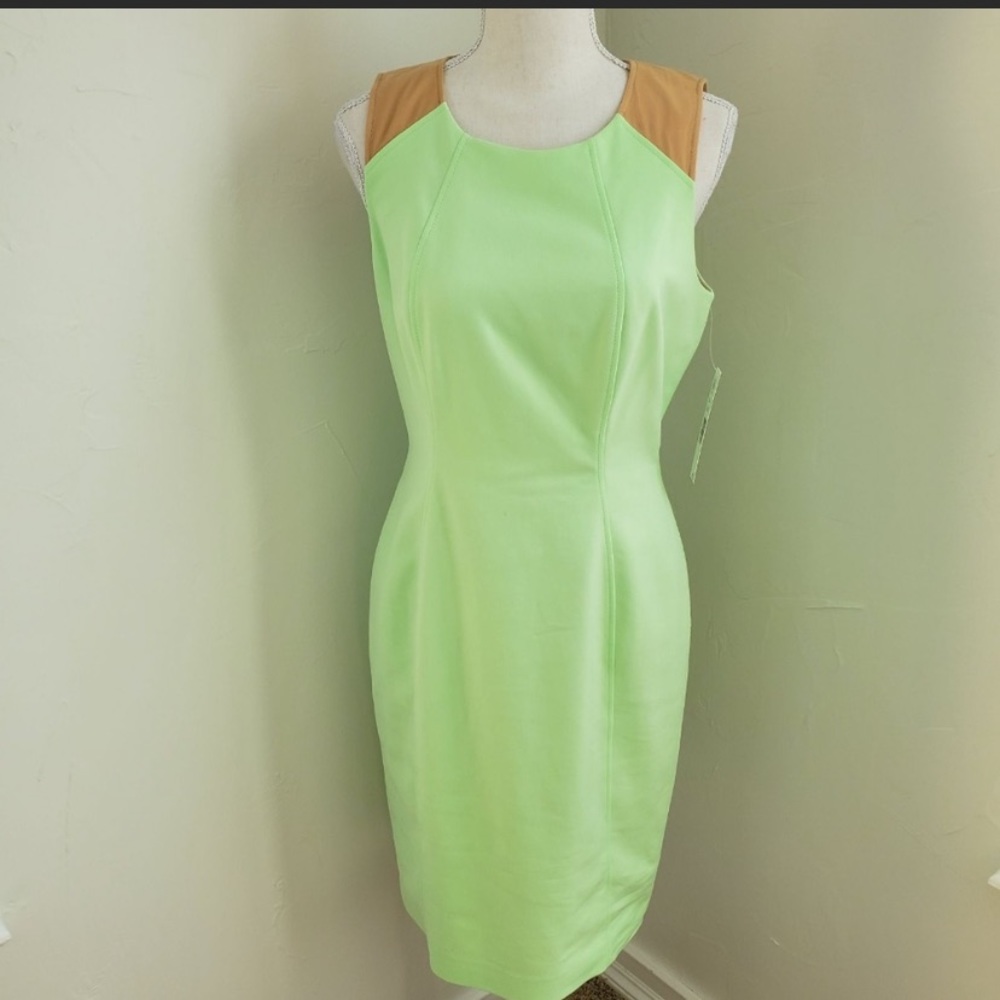 Antonio Melani Sprout and Tan Dress 8